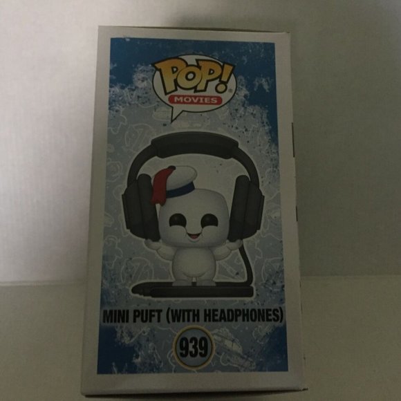 NEW Ghostbusters Mini Puft with Headphones Exclusive Funko Pop Figure #939 - Picture 4 of 8